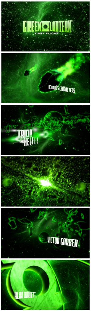 Green Lantern animation Main Title final styleframes